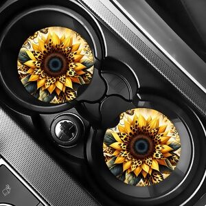 2 Pack Custom Ceramic Car Coasters